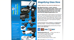 Desktop Screenshot of magnifyingglassstore.com
